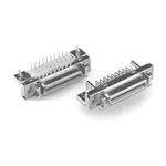 CONN RCPT 100POS R/A SHIELD T/H