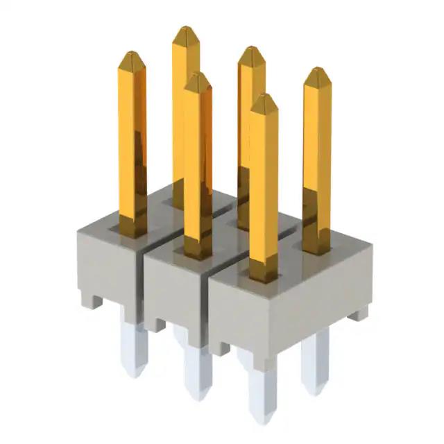 CONN HEADER VERT 6POS 2.54MM