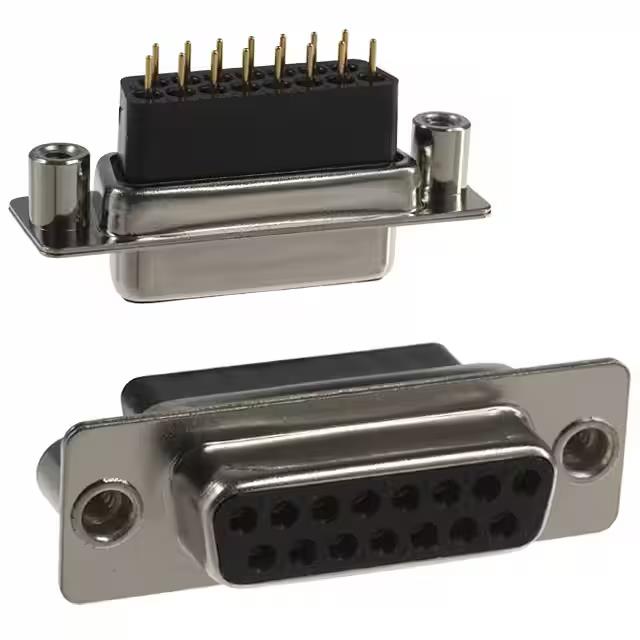 CONN D-SUB RCPT 15P PNL MNT SLDR