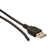 CBL USB A-BLUNT CON 3' 28/28 AWG