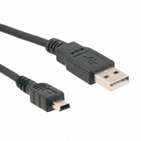 CBL USB A-MNI B CON 6' 26/28 AWG