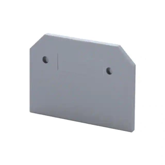 CONN TERM BLK END PLATE GRAY