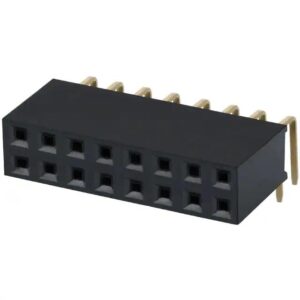CONN HDR 16POS 0.1 GOLD PCB R/A