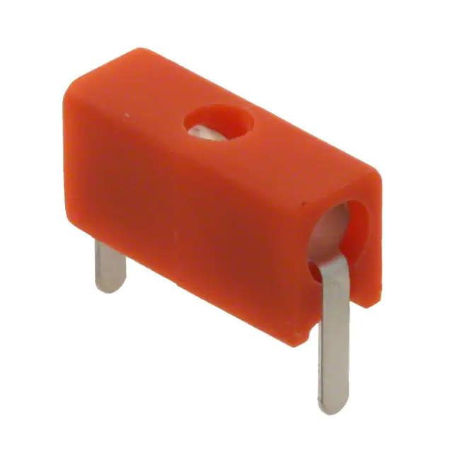 CONN JACK STD INSUL HORIZ ORANGE