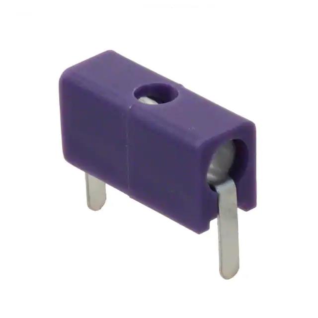 CONN JACK STD INSUL HORIZ VIOLET
