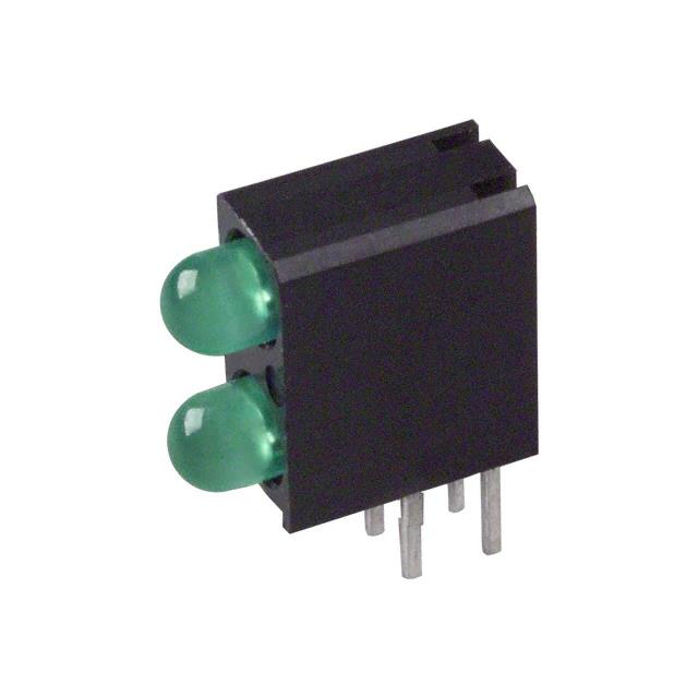 LED 2HI 3MM GREEN PC MNT