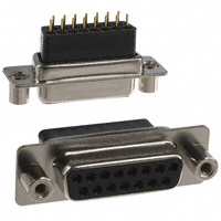 CONN D-SUB RCPT 15P PNL MNT SLDR