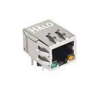 Modular Connectors / Ethernet Connectors GIGABIT 1x1 Tab Down RJ45 w/mag Y/G LED