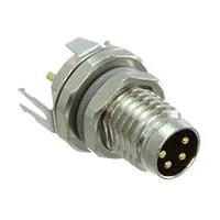 CONN PLUG MALE 4POS GOLD SOLDER