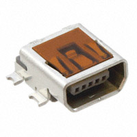 CONN RCPT USB2.0 MINI AB SMD R/A