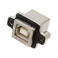 CONN RCPT USB2.0 TYPEB 4P PCB RA