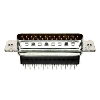 CONN D-SUB PLUG STR Male 25POS PCB AU