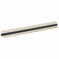 CONN HEADER R/A 50POS .050 T/H Gold